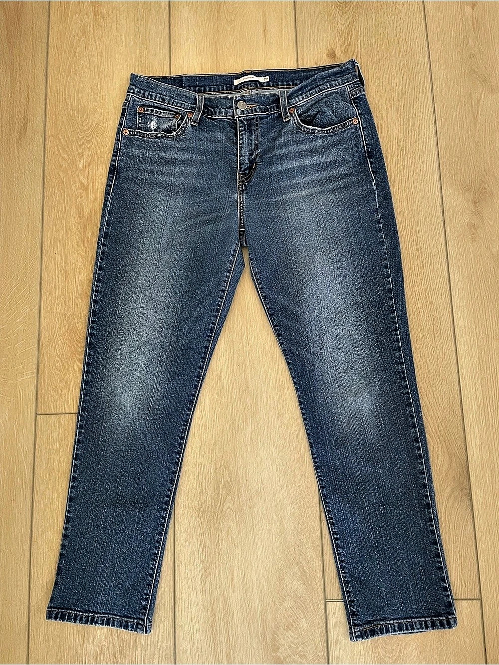 Levi's Mid-Rise Boyfriend Jeans Blue Waist 29